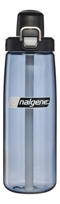 Nalgene Waterfles Straw Bottle Grey / Black Cap 650 ml