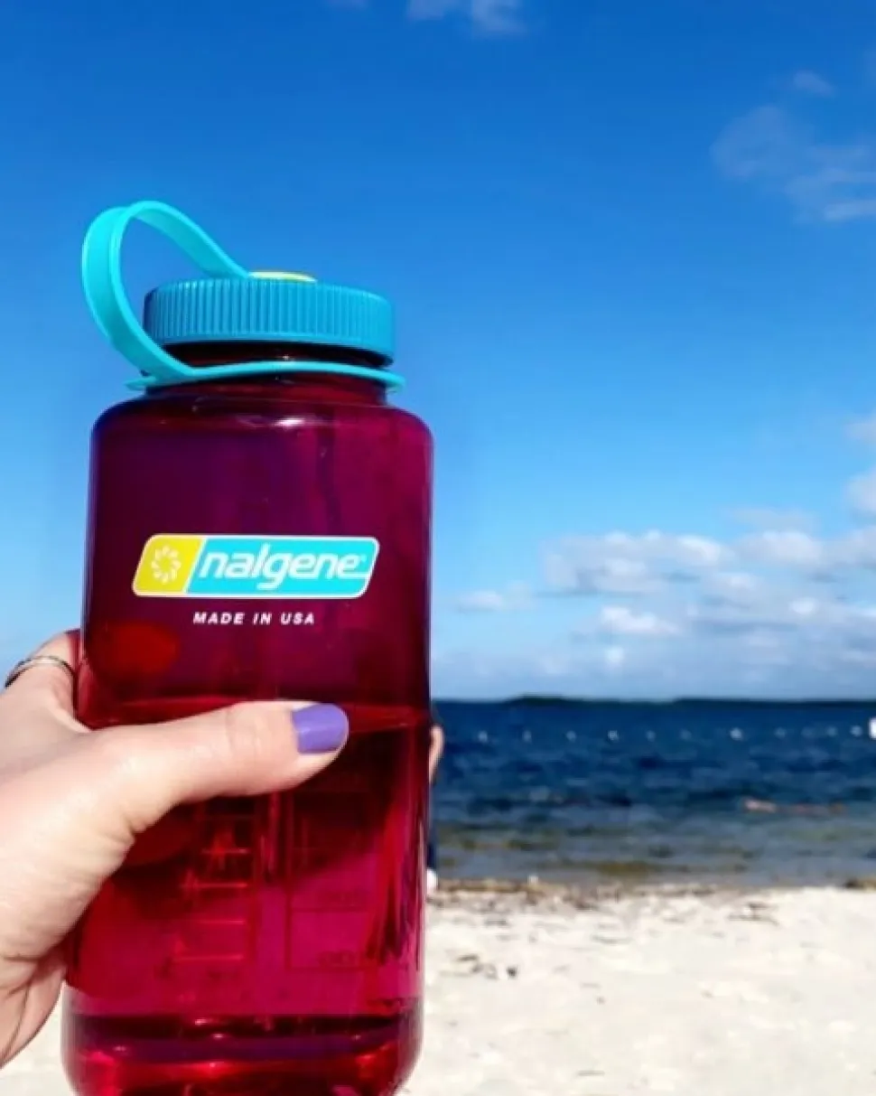 Waterfles Nalgene Wide Mouth 1000 ml Eggplant