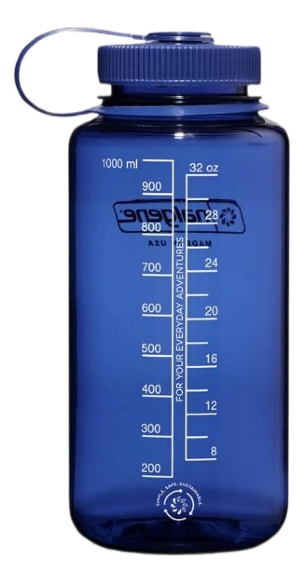 Waterfles Nalgene Wide Mouth 1000ml Denim