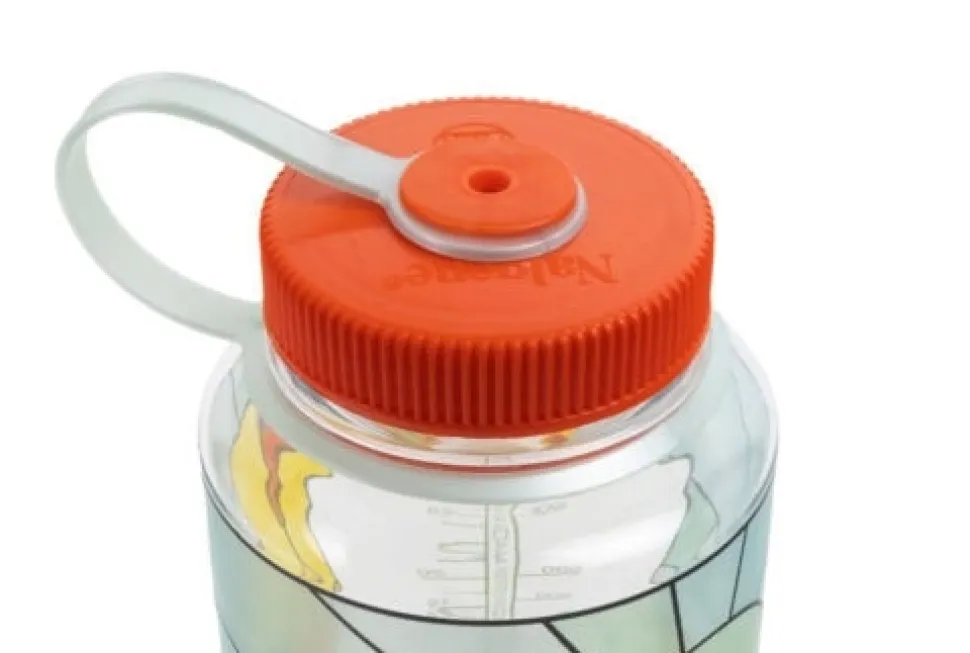 Waterfles Nalgene Wide Mouth 1000ml Clear Stained Glass Desert