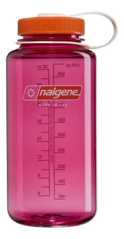 Waterfles Nalgene Wide-Mouth Fuchsia Purple Flame 1 L