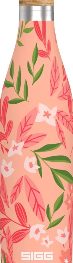 Waterfles Sigg Meridian Sumatra Flowers Pink-Red 0,5L