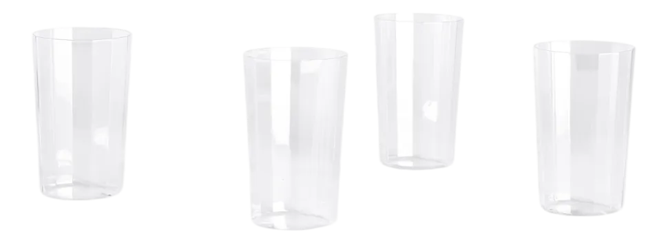 Waterglas HAY Angle Glass Large H13 Clear (Set van 4)
