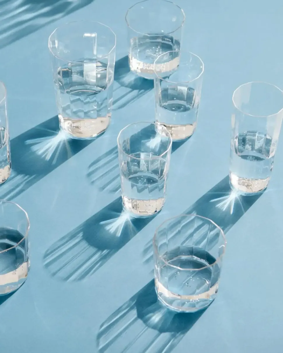 Waterglas HAY Angle Glass Large H13 Clear (Set van 4)