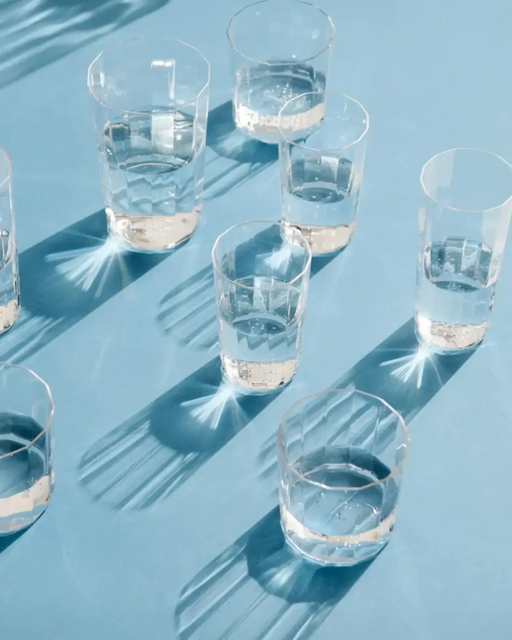 HAY Waterglas Angle Glass Medium H10 Clear (Set van 4) New