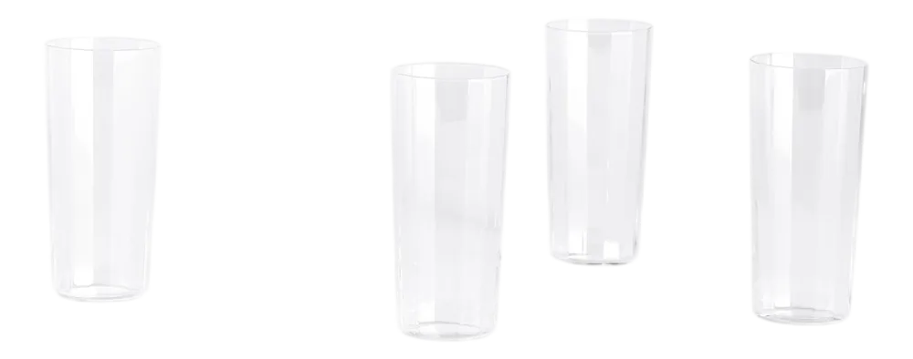 HAY Waterglas Angle Glass Tall H13 Clear (Set van 4) Outlet