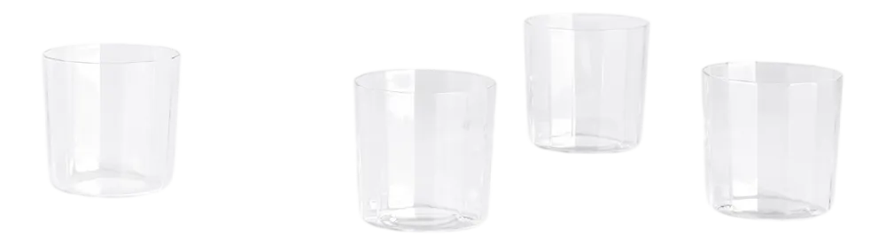HAY Waterglas Angle Glass Wide H7,5 Clear (Set van 4) Sale