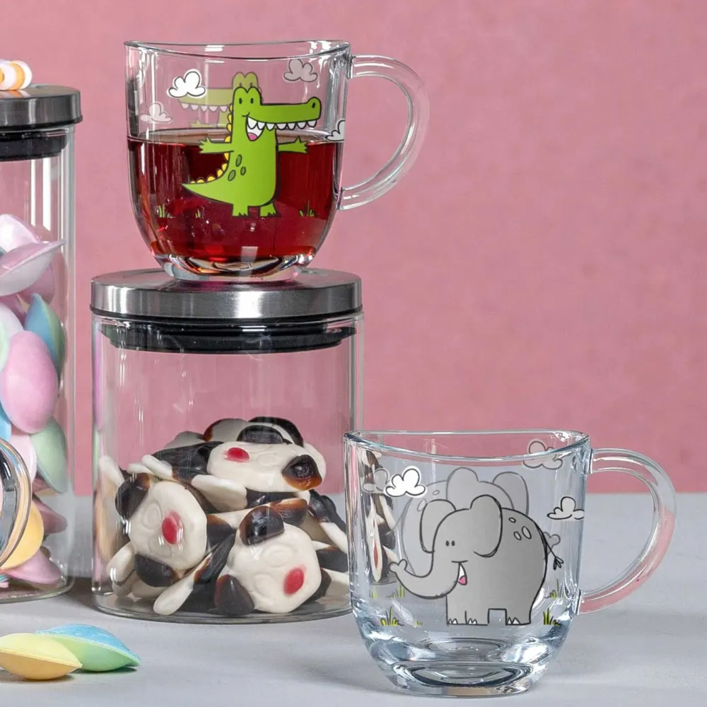 Leonardo Waterglas Bambini Krokodil 280 ml (Set van 6) New