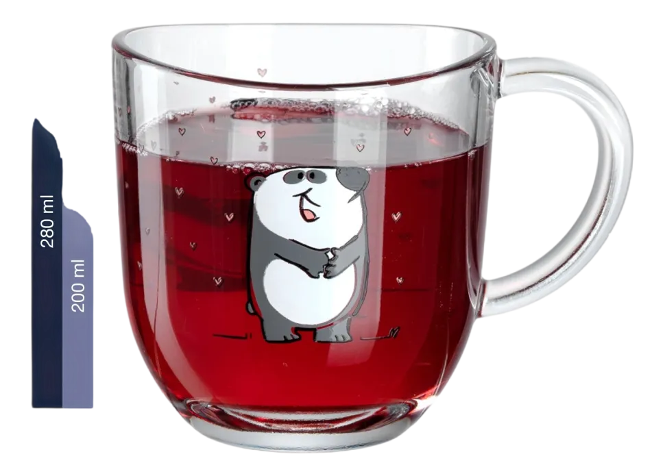 Waterglas Leonardo Bambini Panda 280 ml (Set van 6)