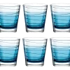 Leonardo Waterglas Varia Struttura Blauw 250 ml (Set van 6) Hot