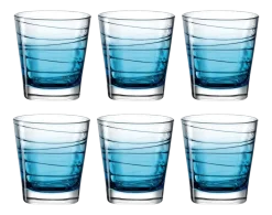 Leonardo Waterglas Varia Struttura Blauw 250 ml (Set van 6) Hot