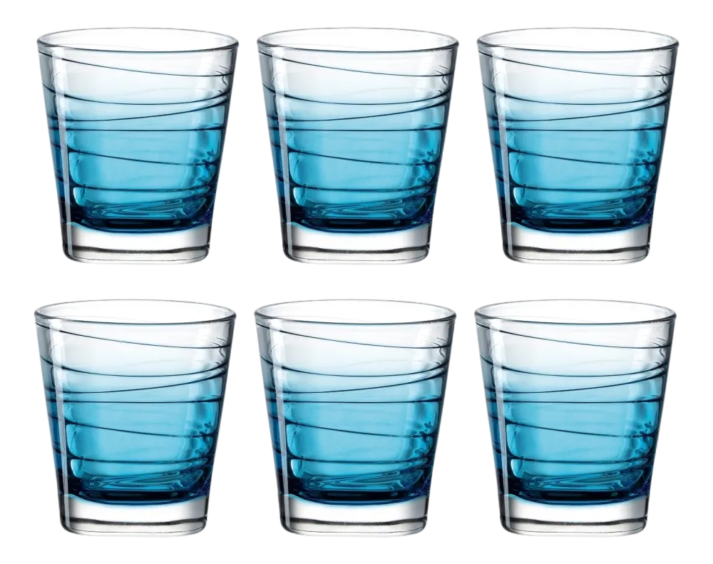Leonardo Waterglas Varia Struttura Blauw 250 ml (Set van 6) Hot