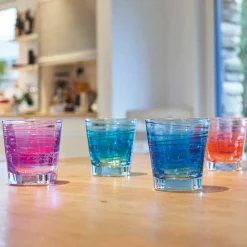 Leonardo Waterglas Varia Struttura Blauw 250 ml (Set van 6) Hot