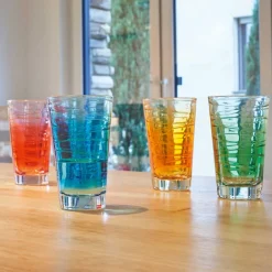 Leonardo Waterglas Varia Struttura Oranje 280 ml (Set van 6) Outlet