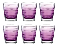 Leonardo Waterglas Varia Struttura Violet 250 ml (Set van 6) Best