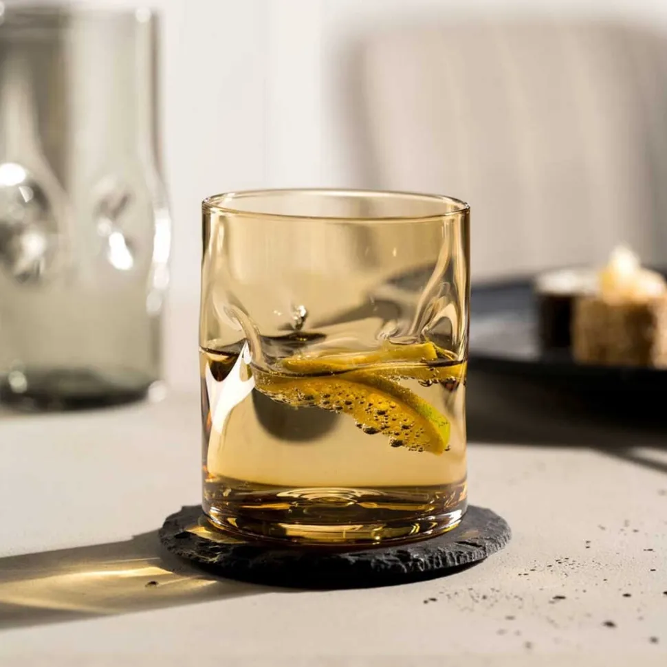 Waterglas Leonardo Vesuvio Amber 300 ml (Set van 4)
