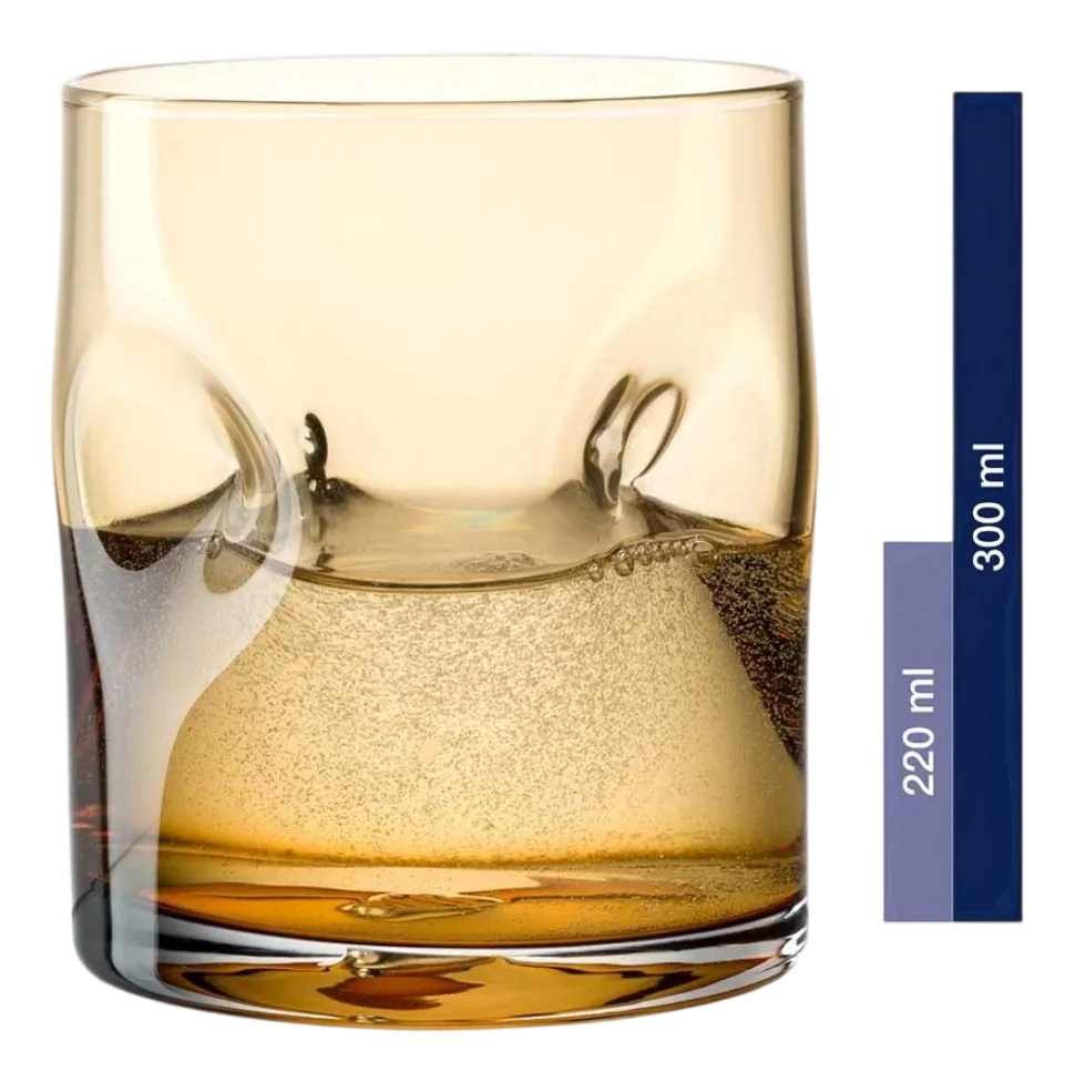 Waterglas Leonardo Vesuvio Amber 300 ml (Set van 4)