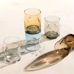 Waterglas Leonardo Vesuvio Bruin 300 ml (Set van 4)