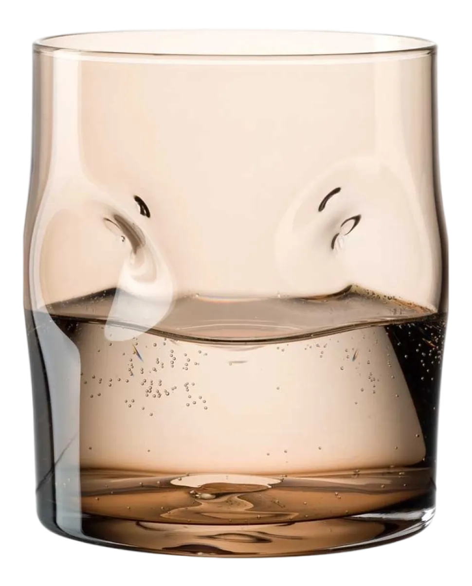 Waterglas Leonardo Vesuvio Bruin 300 ml (Set van 4)