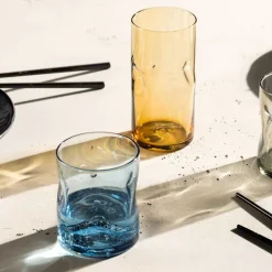 Waterglas Leonardo Vesuvio Blauw 300 ml (Set van 4)