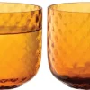 Waterglas L.S.A. Dapple Sun Amber 300 ml (set van 2)