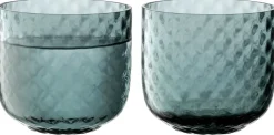 L.S.A. Waterglas Dapple Water Blue 300 ml (set van 2) Hot