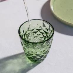 Waterglas Salt & Pepper Prisma Groen 220 ml (Set van 4)