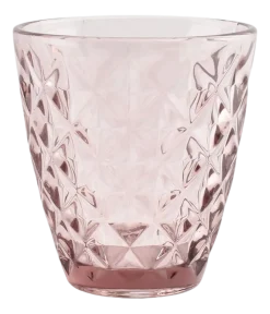 Salt & Pepper Waterglas Prisma Roze 220 ml (Set van 4) Best
