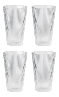 Waterglas Stelton Pilastro Clear 350 ml (Set van 4)