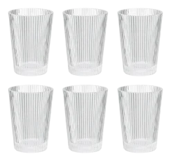 Waterglas Stelton Pilastro Clear 240 ml (Set van 6)