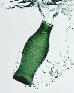 Waterkan Serax Fish & Fish glassware by Paola Navone Dark Green 850 ml