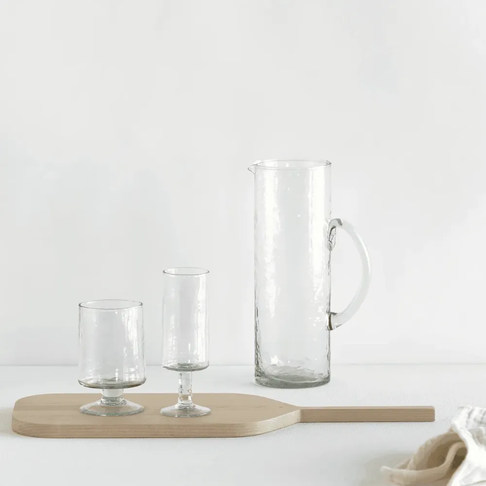 Urban Nature Culture Waterkan Hammered Transparent 1300 ml Discount