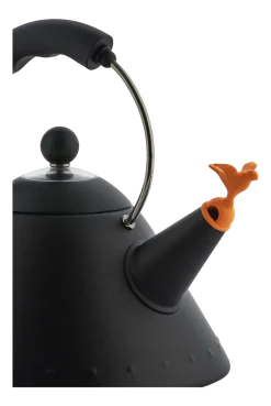 Waterkoker Alessi Kettle Bird Shaped Whistle Black 2.0L
