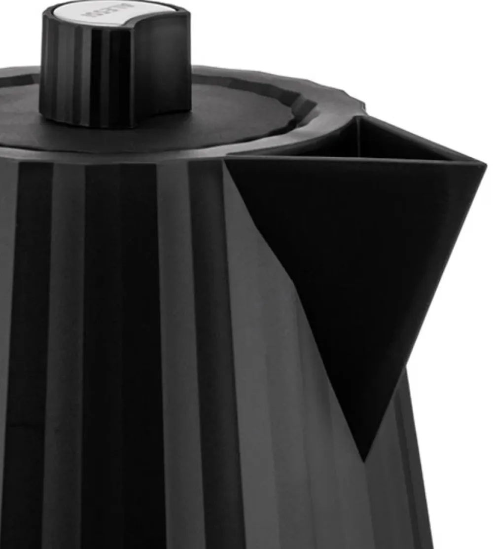 Alessi Waterkoker Plisse Black 1 L New