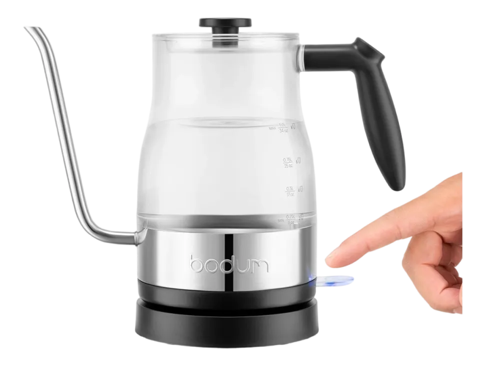 Waterkoker Bodum Chambord Elektrisch Met Zwanenhals Transparant 1 L