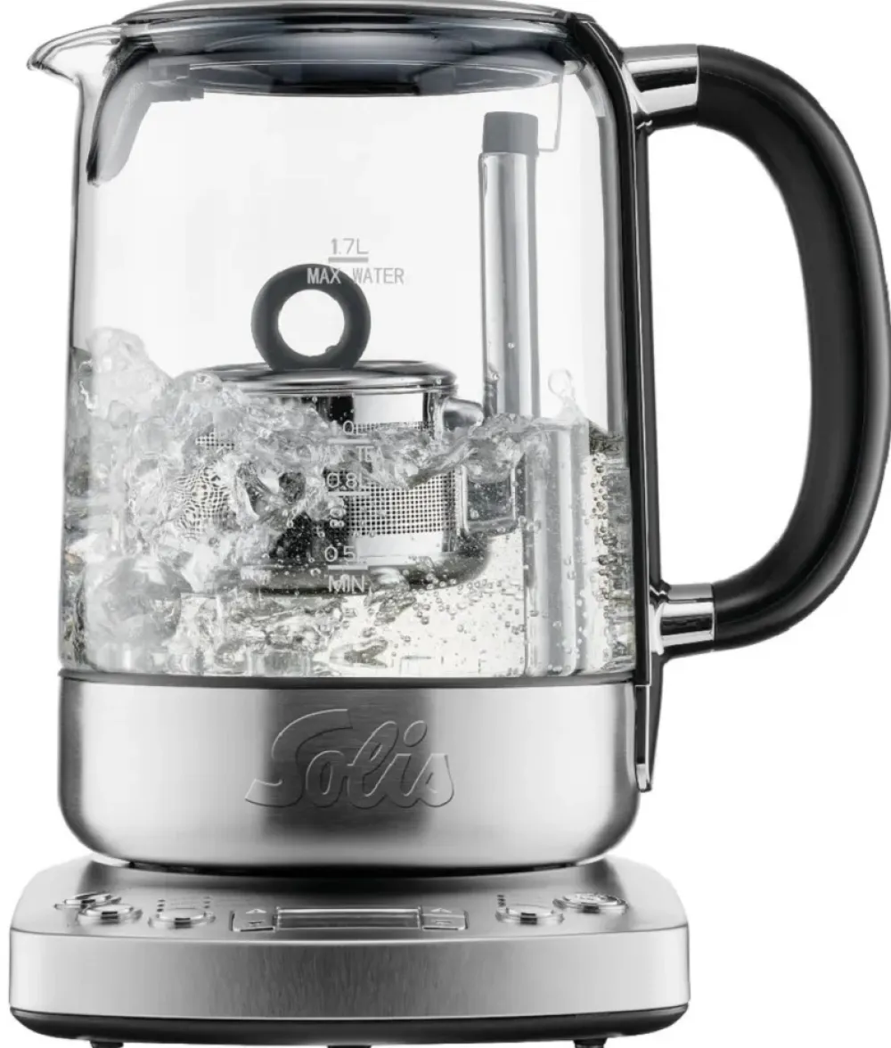Solis Waterkoker Tea Kettle Automatic 5518 Zilver Sale
