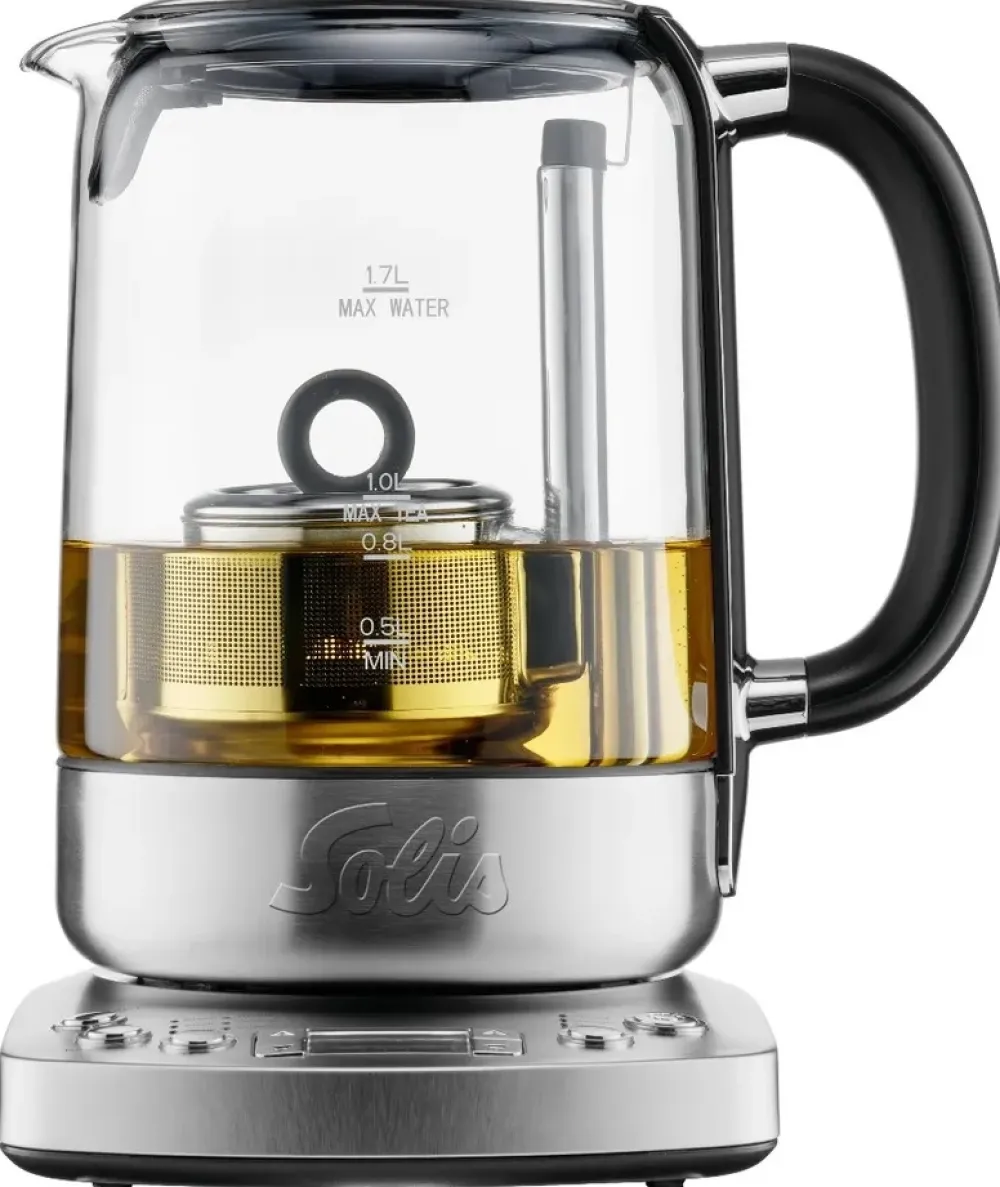 Solis Waterkoker Tea Kettle Automatic 5518 Zilver Sale