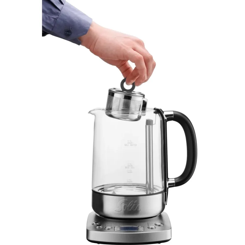 Solis Waterkoker Tea Kettle Automatic 5518 Zilver Sale