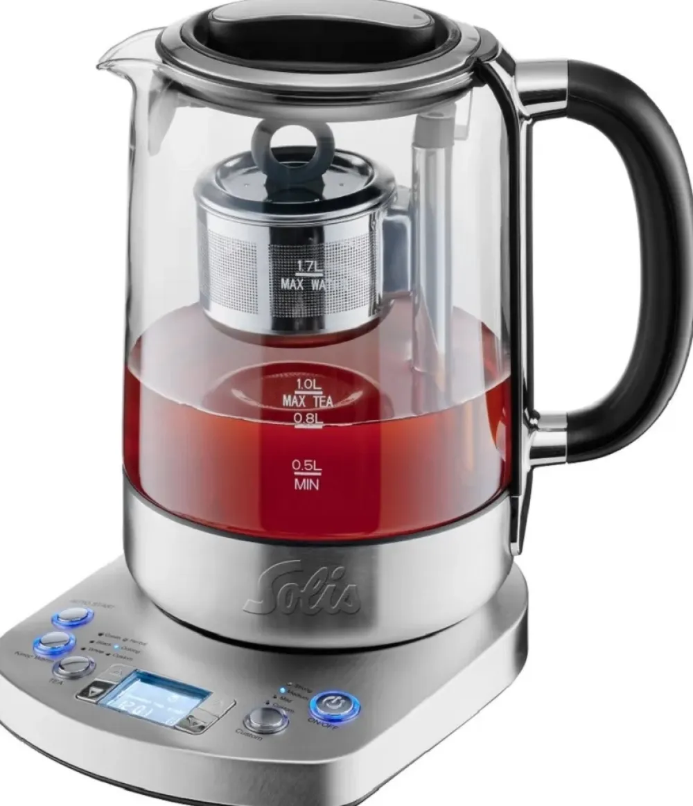 Solis Waterkoker Tea Kettle Automatic 5518 Zilver Sale