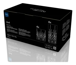 Whiskyglas / Longdrinkglas Lyngby Melodia Clear (Set van 8)