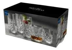 Whiskyglas / Longdrinkglas Lyngby Melodia Clear (Set van 8)