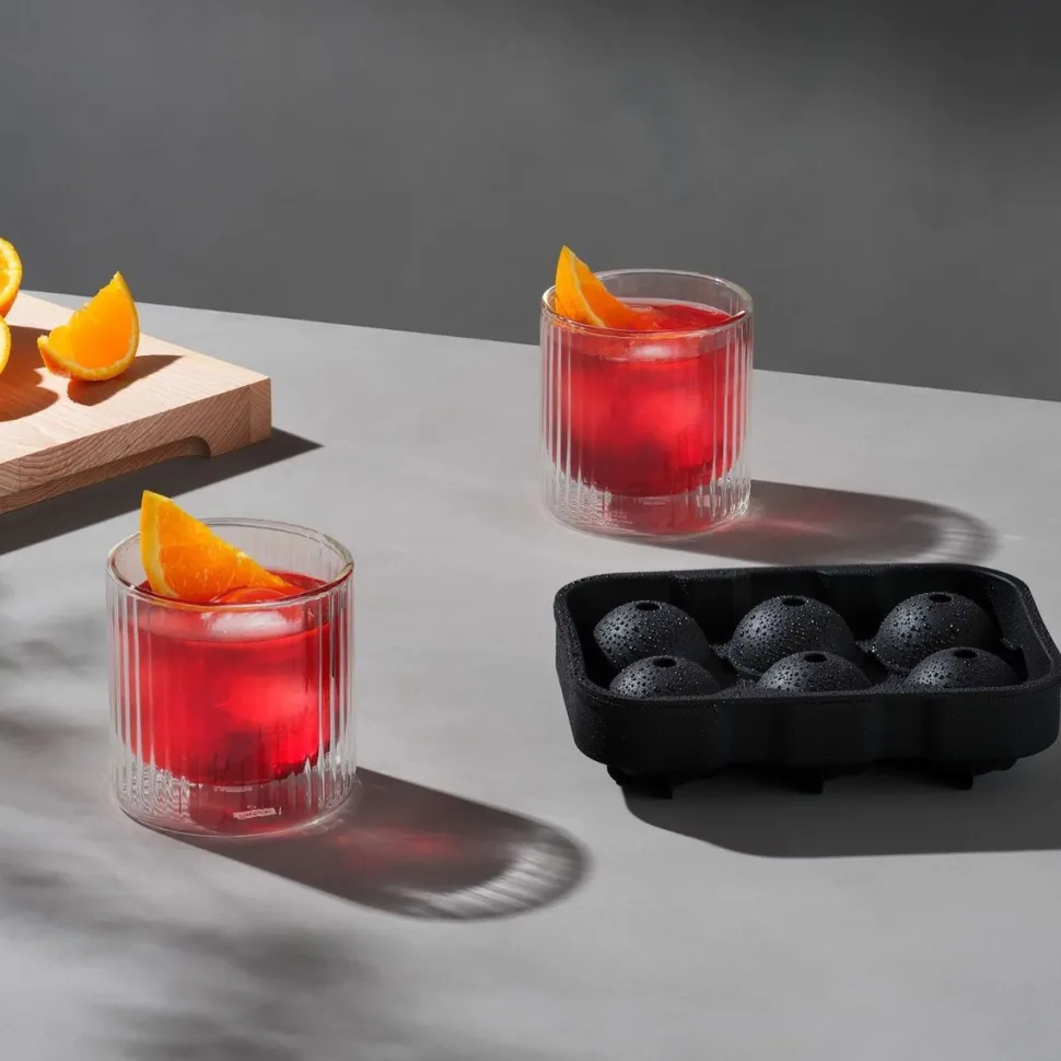 Whiskyset Bodum Douro Bar Met IJsbalvorm en Whiskeyglazen Zwart 300 ml (3-Delig)