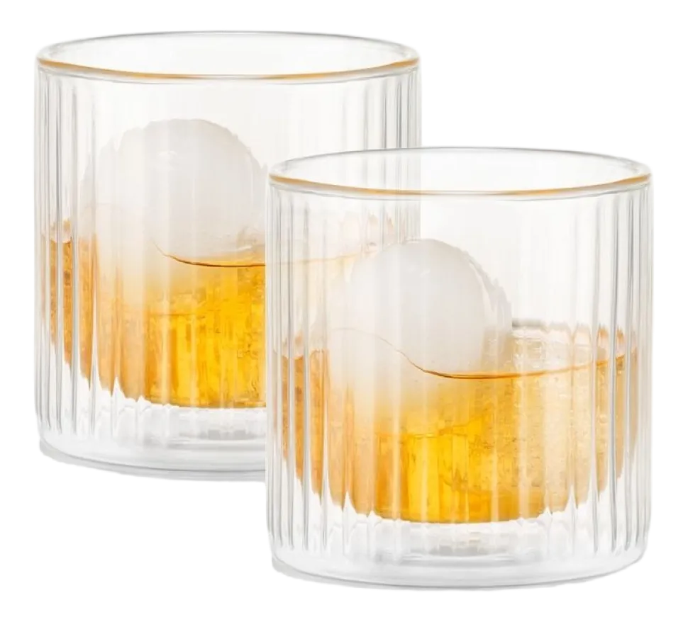 Whiskyset Bodum Douro Bar Met IJsbalvorm en Whiskeyglazen Zwart 300 ml (3-Delig)