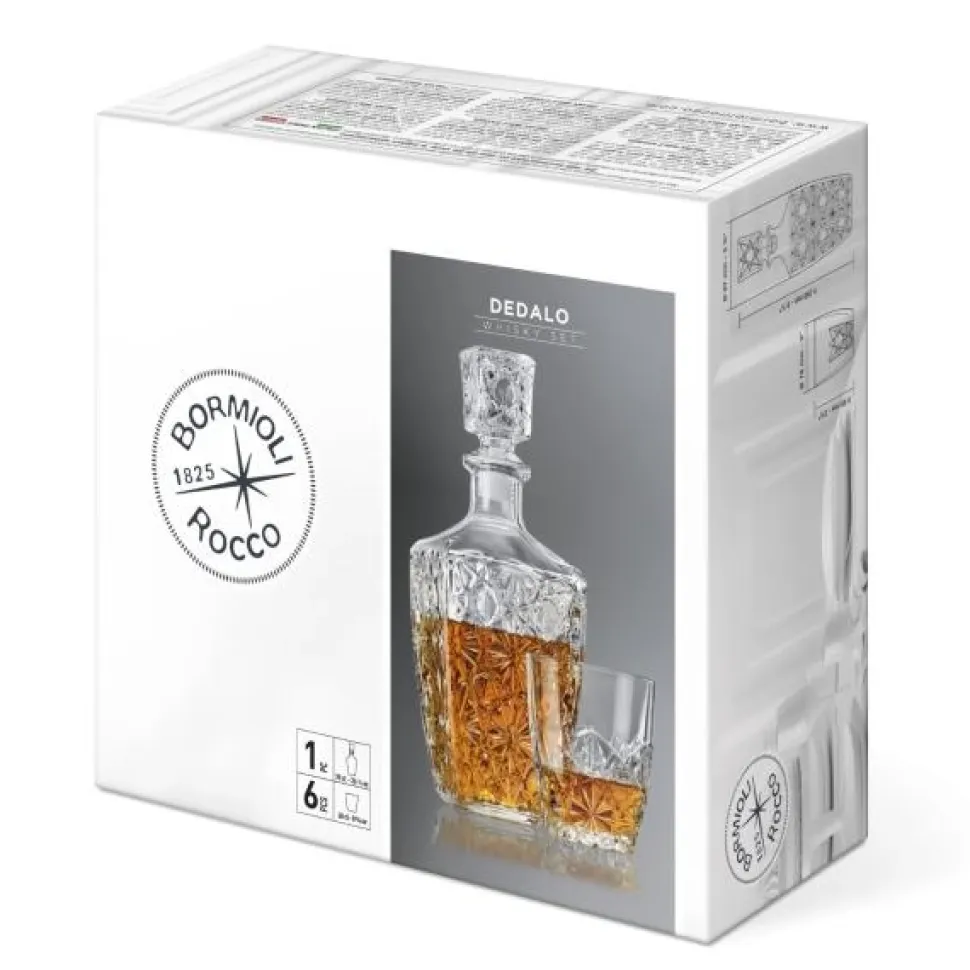 Whiskyset Bormioli Rocco Dedalo (7-delig)