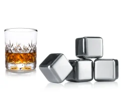 Vacuvin Whisky Stenen Vacu Vin (4-delig)
