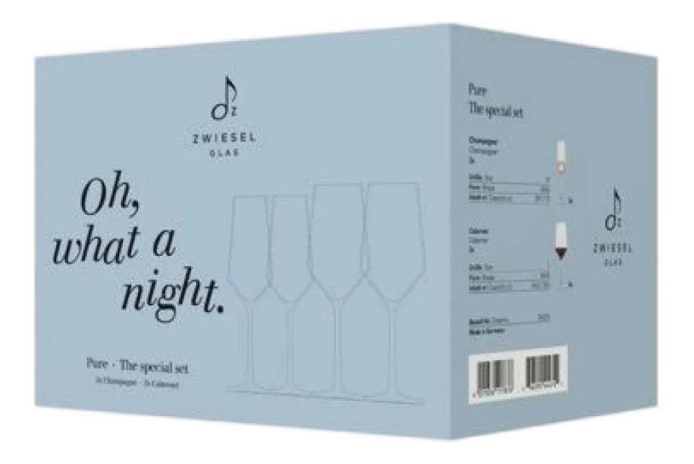 Zwiesel Glas Wijn- en Champagneglas Pure (Set van 4) New