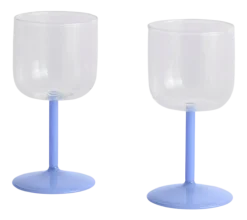 HAY Wijnglas Tint Wine Glass Clear And Jade Light Blue (Set van 2) Online