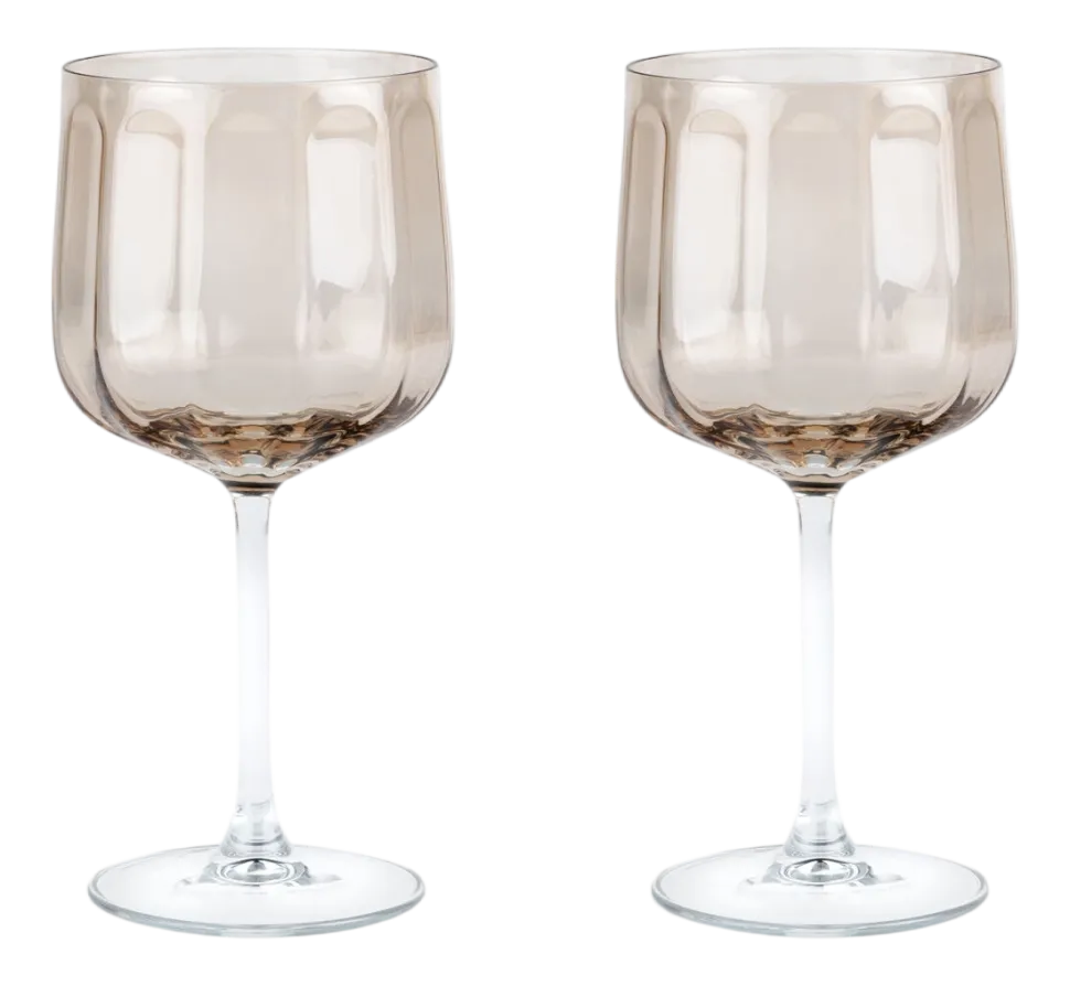 Wijnglas Leopold Vienna Corvina Bruin 490 ml (Set van 2)