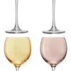 L.S.A. Wijnglas Polka Metallic 400 ml (Set van 4) Clearance