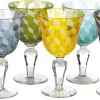 POLSPOTTEN Wijnglas Blocks Multi (Set van 6) Sale